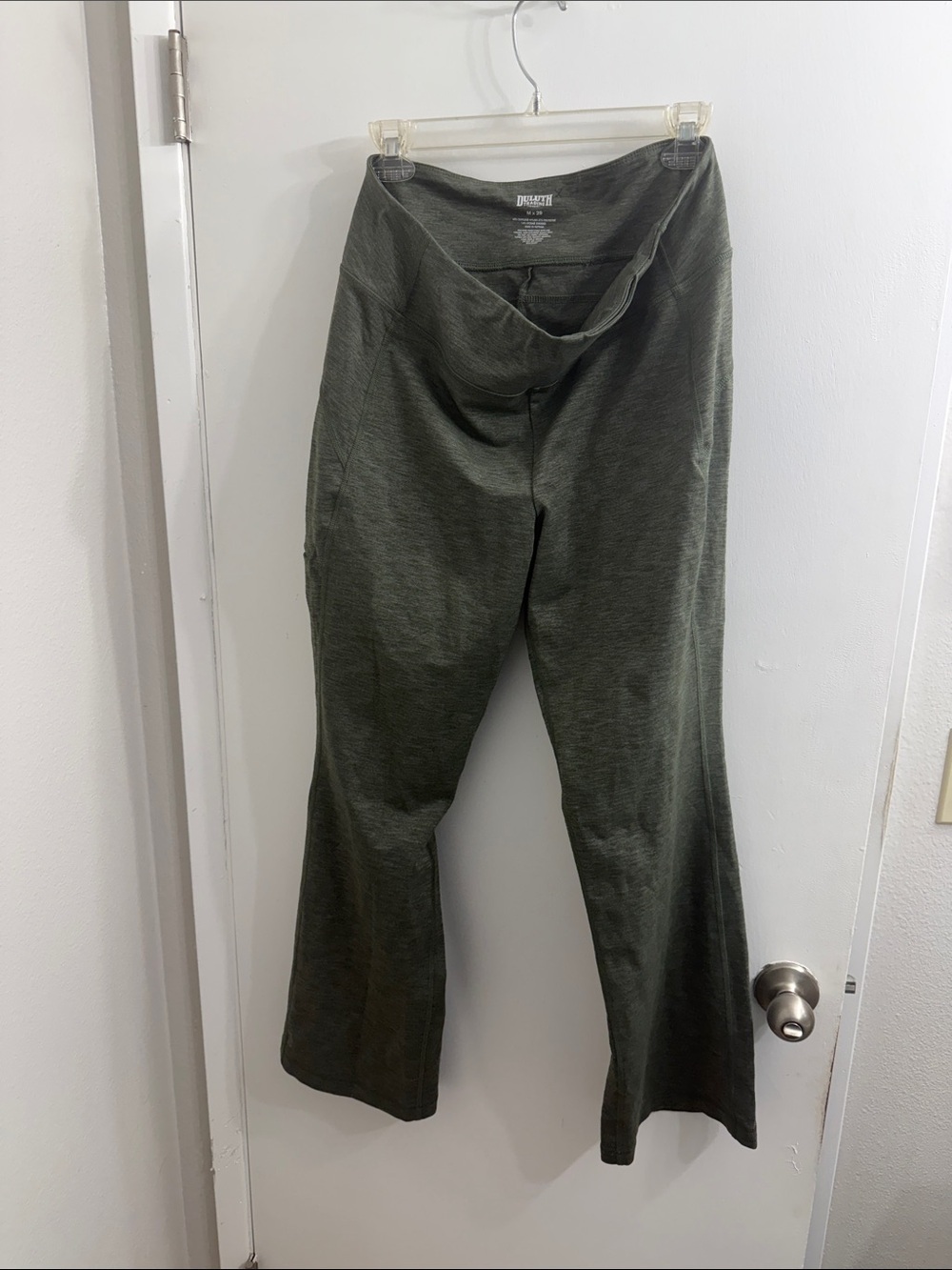 Duluth Trading Co Olive Green Womens Leggings